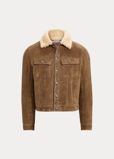 Men's Ralph Lauren Clifton Shearling Jackets | 645192AYB